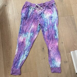 Women’s Little Sleepies Purple Tie-Dye Lounge Pants